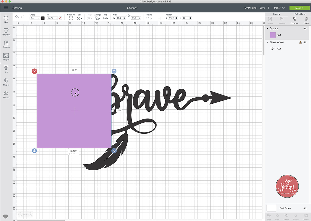 Cricut Design Space Tutorial: How to Cut Larger Than the Mat h