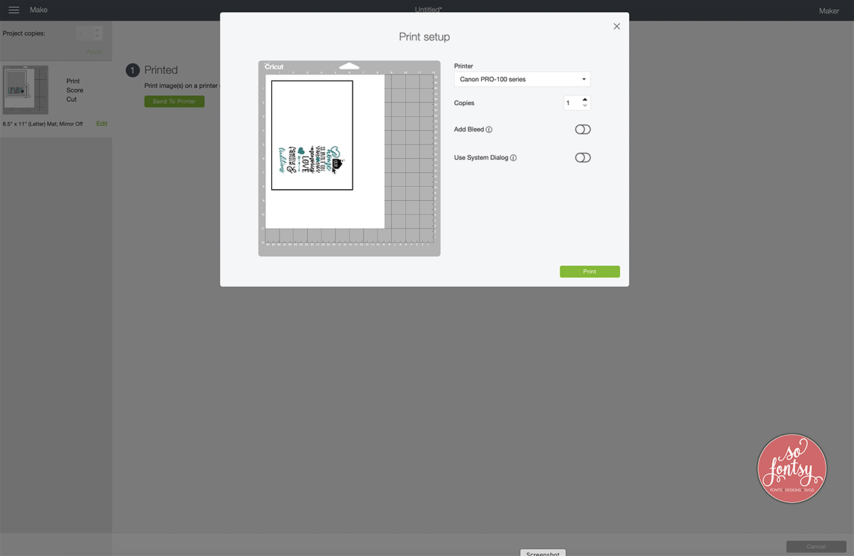 Cricut Design Space How to Turn an SVG into a Print Then Cut 10