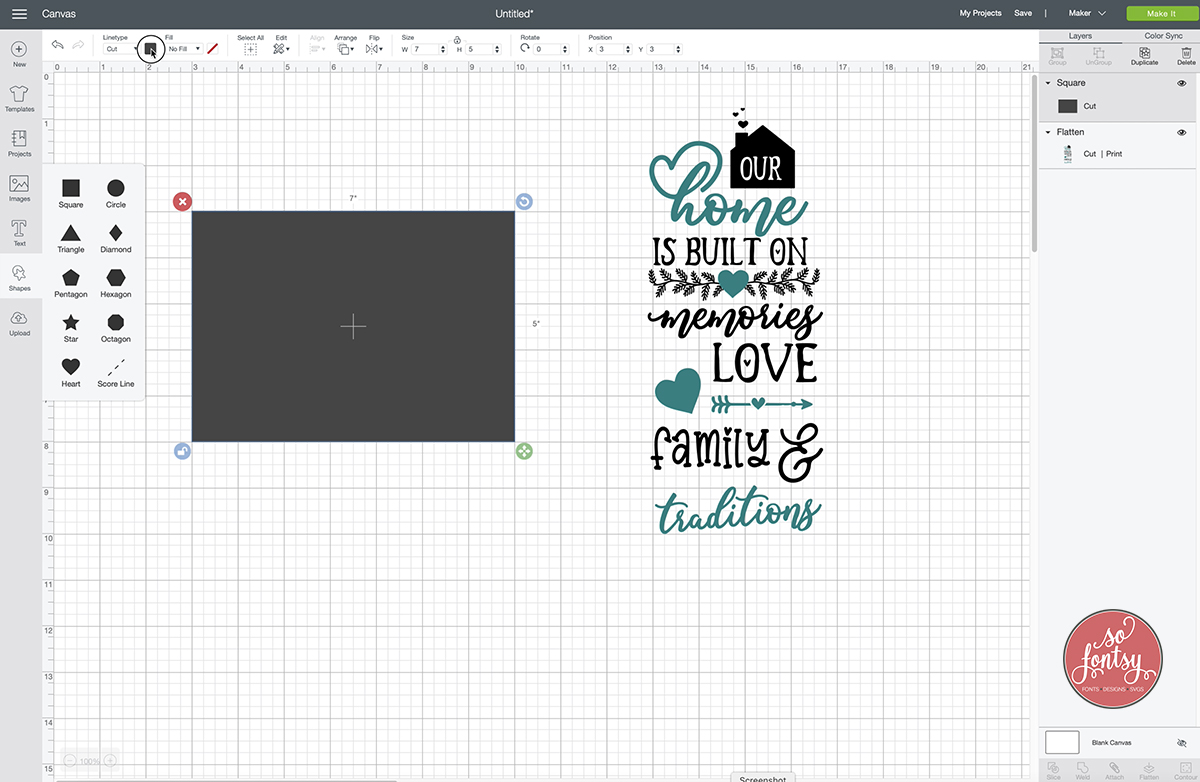 Cricut Design Space How to Turn an SVG into a Print Then Cut 3