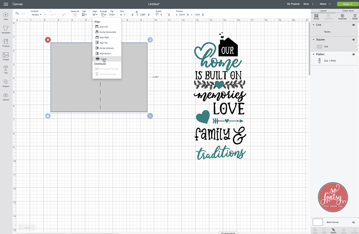 Download Cricut Design Space How To Turn An Svg Into Print Then Cut So Fontsy