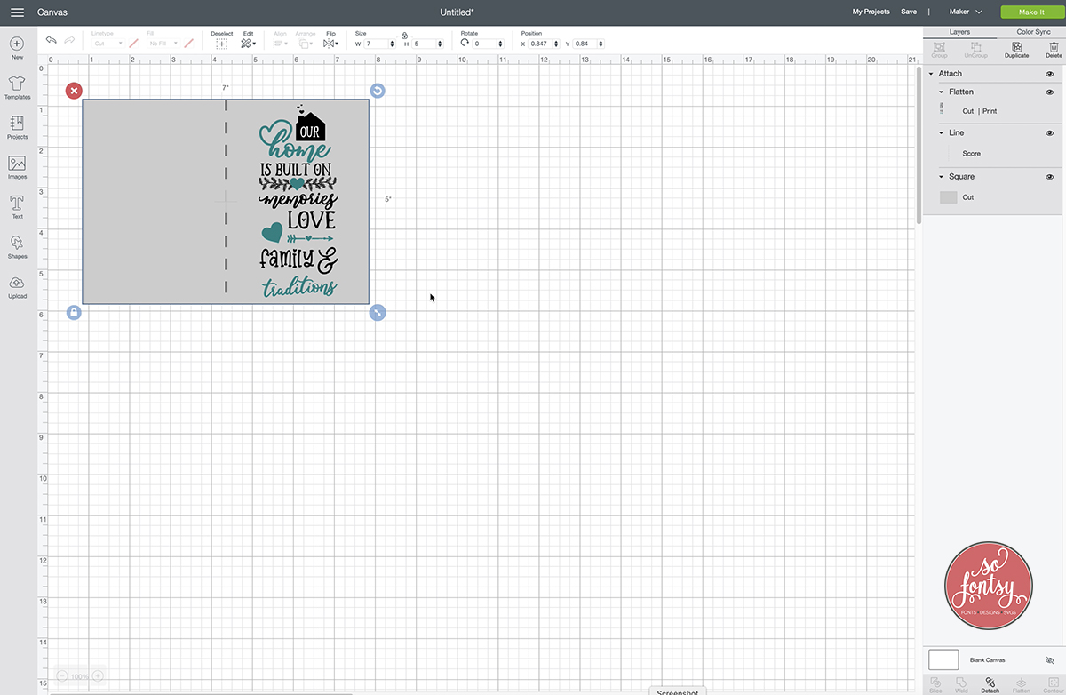 Cricut Design Space How to Turn an SVG into a Print Then Cut 7